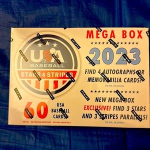 Panini 2023 U.S.A. Baseball cards box find 4 autographed or Memorabilia cards